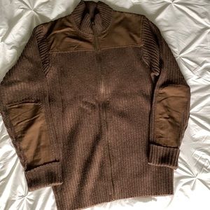 Men’s LL Bean merino wool zip up sweater